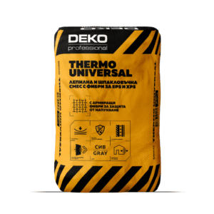 Deko professional Thermo Universal Лепилна и шпакловъчна смес с фибри за EPS и XPS